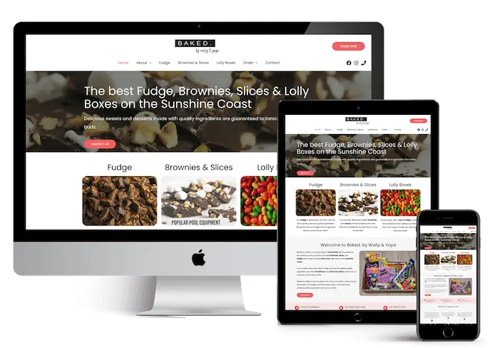 optimised website design case study results - Bakery Sunshine Coast